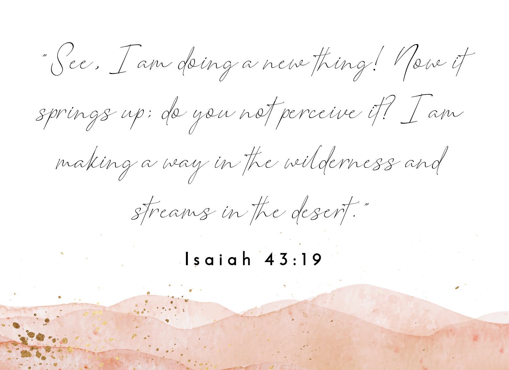 streams in desert verse